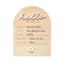 Hello World Arch Announcement Plaque