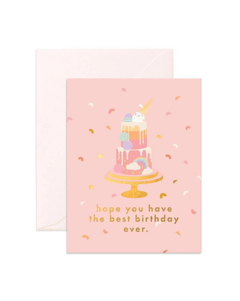 Best Birthday Cake Greeting Card-Fox & Fallow- Tiny Trader - Gold Coast Kids Shop - Gold Coast Baby Shop -