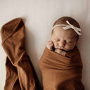 Bronze Baby Jersey Wrap & Beanie Set-Snuggle Hunny- Tiny Trader - Gold Coast Baby Shop