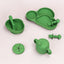 Cloud Silicone 8 Piece Dinner Set | Green-Littlish- Tiny Trader - Gold Coast Baby Shop