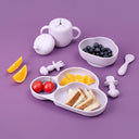 Cloud Silicone 8 Piece Dinner Set | Lilac-Littlish- Tiny Trader - Gold Coast Baby Shop