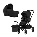 Cybex | Gazelle S Bassinet and Seat Pram Bundle + Free Nappy Caddy-Pram-Cybex-Moon Black- Tiny Trader - Gold Coast Baby Shop