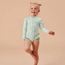 Daisy Delight Long Sleeve Swimsuit Lagoon-Goldie+Ace-3-6M- Tiny Trader - Gold Coast Baby Shop