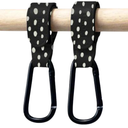 Duo Pram Clip & Hook Set-Hooki-Dotty Black- Tiny Trader - Gold Coast Baby Shop