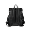 Faux Leather Nappy Backpack | Black-OiOi- Tiny Trader - Gold Coast Baby Shop