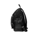 Faux Leather Nappy Backpack | Black-OiOi- Tiny Trader - Gold Coast Baby Shop