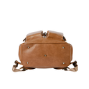 Faux Leather Nappy Backpack | Tan-OiOi- Tiny Trader - Gold Coast Baby Shop