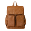 Faux Leather Nappy Backpack | Tan-OiOi- Tiny Trader - Gold Coast Baby Shop