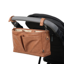 Faux Leather Stroller Organiser/Pram Caddy | Tan-OiOi- Tiny Trader - Gold Coast Baby Shop