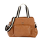 Faux Leather Tote Triple Compartment Nappy Bag | Tan-OiOi- Tiny Trader - Gold Coast Baby Shop