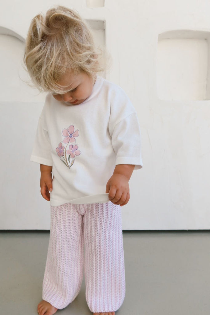 Finley Knit Pants | Marshmallow Creme-clothing-Littlish-6-12- Tiny Trader - Gold Coast Kids Shop - Gold Coast Baby Shop -