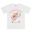 Flaming Love T-Shirt | White-MAKU THE LABEL-S- Tiny Trader - Gold Coast Baby Shop