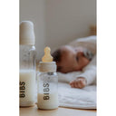 Glass Baby Bottle Set 110ml | Ivory Latex-BIBS- Tiny Trader - Gold Coast Baby Shop