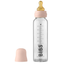 Glass Baby Bottle Set 225ml | Blush Latex-BIBS- Tiny Trader - Gold Coast Baby Shop