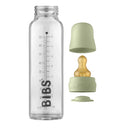 Glass Baby Bottle Set 225ml | Sage Latex-BIBS- Tiny Trader - Gold Coast Baby Shop