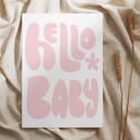 Hello Baby Pink | BABY GREETING CARD | Newborn Card-Quokka the Rocker- Tiny Trader - Gold Coast Baby Shop