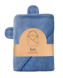 Hooded Towel-Kiin Baby-Blue Shadow- Tiny Trader - Gold Coast Baby Shop