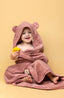 Hooded Towel-Kiin Baby-Blush- Tiny Trader - Gold Coast Baby Shop