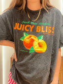 Juicy Bliss Peach Acid Wash Tee (Women's)-By Frankie-XS- Tiny Trader - Gold Coast Baby Shop