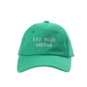 Kids Baseball Cap-Tiny Trader-Eat Your Greens | Green- Tiny Trader - Gold Coast Baby Shop