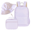 Lilac Gingham Cotton Bucket Hat-Kinnder-48cm (6-12M)- Tiny Trader - Gold Coast Baby Shop