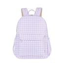 Lilac Gingham Junior Kindy/School Backpack-Kinnder-Standard- Tiny Trader - Gold Coast Baby Shop