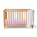 Lilac Organic Fitted Cot Sheet-Snuggle Hunny- Tiny Trader - Gold Coast Baby Shop