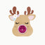 Lipstick Stocking Stuffer-Oh Flossy-Rudolph - Pink Ears With Flowers- Tiny Trader - Gold Coast Baby Shop