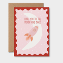 Love You To The Moon LOVE GREETING CARD, kids, birthday-Quokka the Rocker- Tiny Trader - Gold Coast Baby Shop