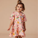 Mila Drop Waist Linen Dress Fruit Salad-Goldie+Ace-6-12M- Tiny Trader - Gold Coast Baby Shop