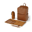 Multitasker Nappy Backpack - Chestnut Brown Vegan Leather-OiOi- Tiny Trader - Gold Coast Baby Shop