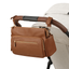 Multitasker Pram Caddy - Chestnut Brown Vegan Leather-OiOi- Tiny Trader - Gold Coast Baby Shop