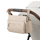 Multitasker Pram Caddy - Oat Vegan Leather-OiOi- Tiny Trader - Gold Coast Baby Shop