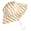 Mustard Stripe Cotton Bucket Hat-Kinnder-48cm (6-12M)- Tiny Trader - Gold Coast Baby Shop