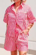 Pink Stripe Short-Soul Sparrow-XS- Tiny Trader - Gold Coast Baby Shop