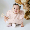 Posy Frill Snuggle Bib-Snuggle Hunny- Tiny Trader - Gold Coast Baby Shop