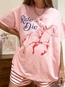 Ride Or Die Top and Shorts Set / Pink & Red (Women's)-By Frankie-XS- Tiny Trader - Gold Coast Baby Shop