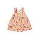 Sara Linen Shortalls Fruit Salad-Goldie+Ace-6-12M- Tiny Trader - Gold Coast Baby Shop