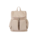 Signature Nappy Backpack - Oat Dimple Vegan Leather-OiOi- Tiny Trader - Gold Coast Baby Shop