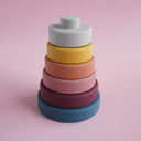 Silicone Stacking Tower-Littlish-Multicolour - bright- Tiny Trader - Gold Coast Baby Shop