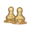 Slow Flow | Bottle Nipple | 2 pack | Latex-BIBS- Tiny Trader - Gold Coast Baby Shop