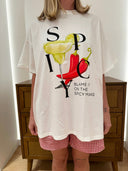 Spicy Marg Tee & Red Gingham Short Set-By Frankie-XS- Tiny Trader - Gold Coast Baby Shop