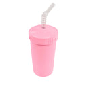 Straw Cup with Reusable Straw | Various Colours-Re-Play-Baby Pink- Tiny Trader - Gold Coast Baby Shop