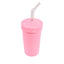 Straw Cup with Reusable Straw | Various Colours-Re-Play-Baby Pink- Tiny Trader - Gold Coast Baby Shop