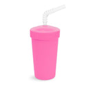 Straw Cup with Reusable Straw | Various Colours-Re-Play-Bright Pink- Tiny Trader - Gold Coast Baby Shop