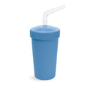 Straw Cup with Reusable Straw | Various Colours-Re-Play-Denim- Tiny Trader - Gold Coast Baby Shop