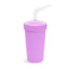 Straw Cup with Reusable Straw | Various Colours-Re-Play-Purple- Tiny Trader - Gold Coast Baby Shop