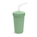 Straw Cup with Reusable Straw | Various Colours-Re-Play-Sage- Tiny Trader - Gold Coast Baby Shop