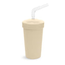 Straw Cup with Reusable Straw | Various Colours-Re-Play-Sand- Tiny Trader - Gold Coast Baby Shop