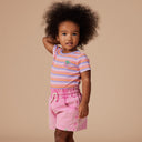 Tutti Frutti Stripe Rib T-shirt-Goldie+Ace-3-6M- Tiny Trader - Gold Coast Baby Shop